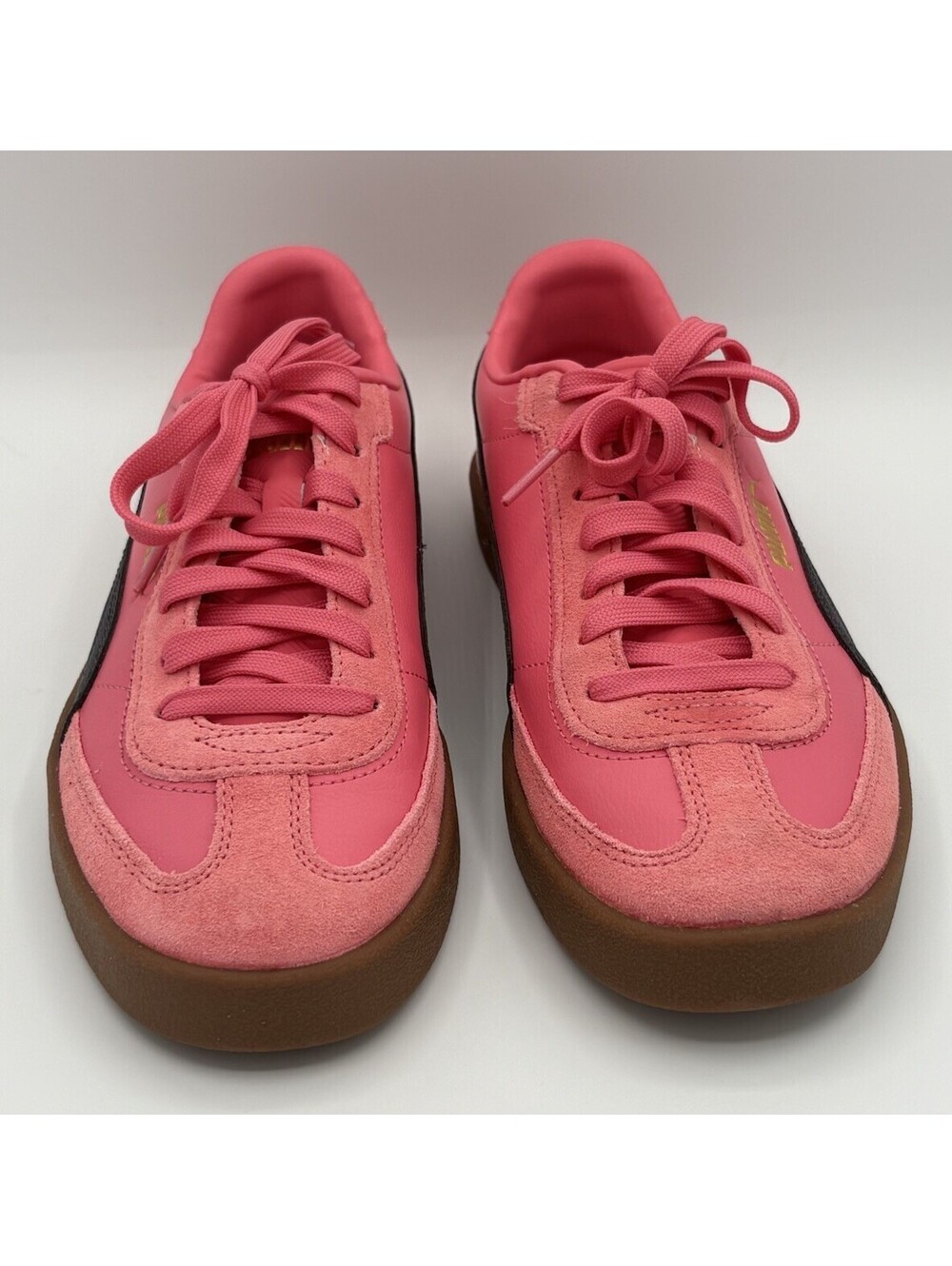 New Puma Suede Shoes Womens Size 8-1/2 Pink Gum Platform Classic Sneakers